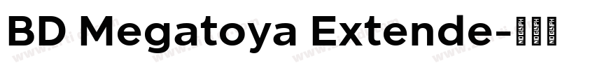 BD Megatoya Extende字体转换